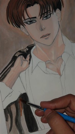 damn i made levi Ackerman so handsome🙈 😚😉#shorts #drawing #leviackerman #aot #anime #attackontitan