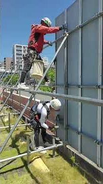 仮囲いフラットパネル施工