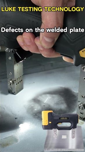 Detecting defects on welded plates by LKMT-D3#nde #ndt #welding #yoke #manufacturing