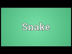 Snake Meaning
