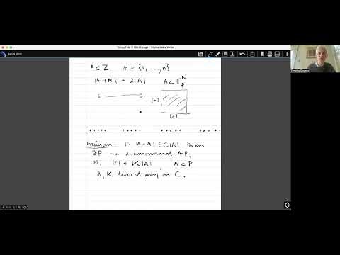 Introduction to additive combinatorics lecture 8.7 --- Bohr sets and Bogolyubov's lemma.