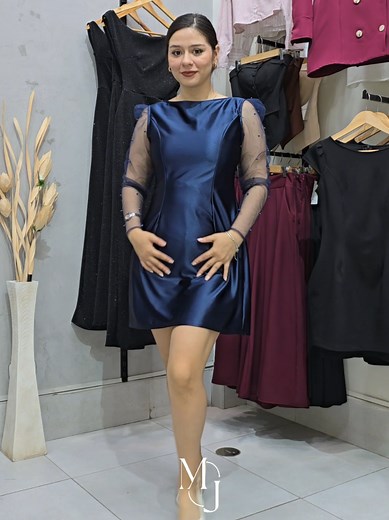 Elegantes vestidos cortos de satín por menos de 100 soles