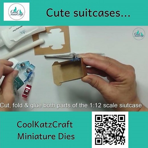 How to create Miniature Suitcases (Coolkatzcraft Ltd) #dollhouse #dollhousedecor #miniatures