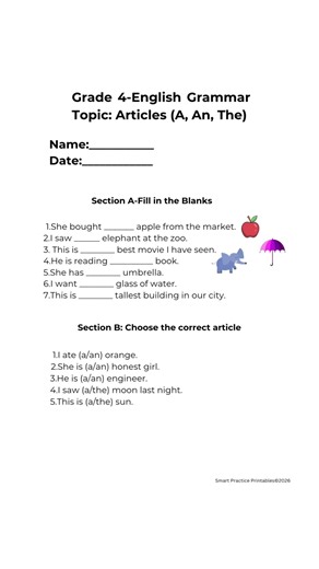 Articles (A, An, The)