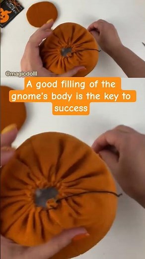how to sew a gnome for halloween##helenlozova #halloween