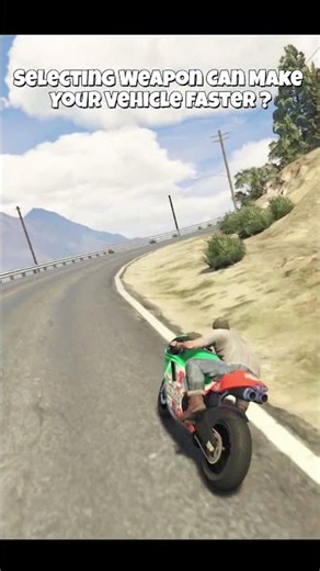 Can Selecting a Weapon Make Your Car Faster in GTA 5? 🤯 #shorts #gta5