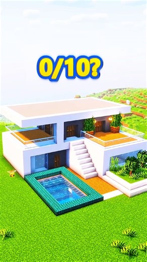 Minecraft Modern House Build 🏠 | So Satisfying 😍 #shorts