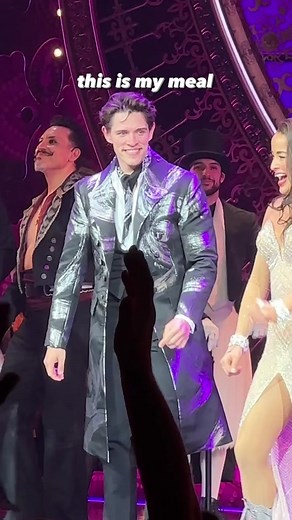 its a genre of men… broadway christian bingo ✅ #girldinner #aarontveit #derekklena #caseycott #johncardoza #aaroncfinley #dylanpaul #moulinrouge #moulinrougebroadway #moulinrougemusical