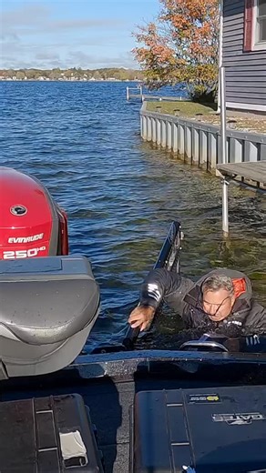Splish, splash … this just happened this morning while filming lures. One slip of the hand on the gunnel and head first! 💦🤦‍♂️ | Hook n' Look