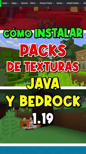 Como INSTALAR Packs De Texturas #Minecraft #Java Y #Bedrock 1.19! #texturepacks #reiginblast #tutorial #parati #foryou #foryoupage #fy #fyp #viral #4u