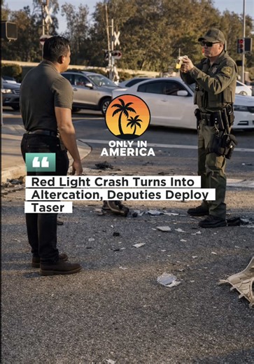 Crash at Railroad Ave and Oak Ridge Dr leads to altercation and Taser deployment. One person arrested. #fyp