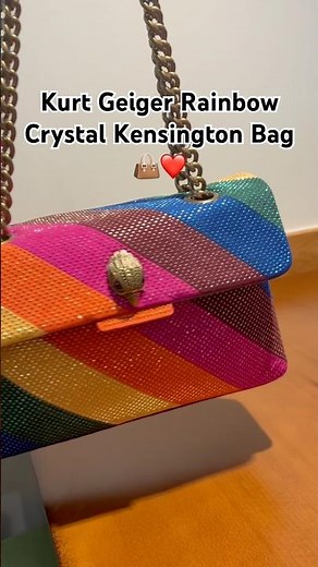 🌈✨ Kurt Geiger Rainbow Crystal Kensington Bag Review😍#fyp #kurtgeiger #luxury #bags #bagaddict