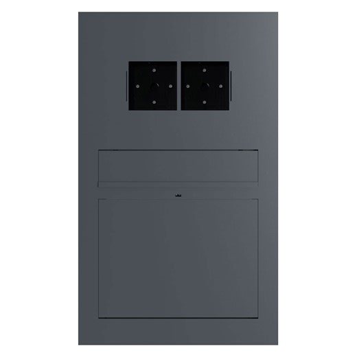 Design Inbouw Brievenbus GRIMM - Kleur naar keuze - LOXONE Intercom/Code Touch 2x1 voorbereid