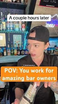 What is working for an amazing bar owner like? I love the owners of the bar where I work🫶 #barowner