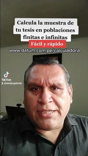 🇵🇪Calcula la muestra de tu tesis en poblaciones finitas e infinitas. Tesis Perú. Cel. 948195206.🇵🇪