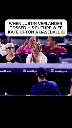 When Justin Verlander Tossed a Baseball to Kate Upton (Future Wife Moment!)🥹 #fyp