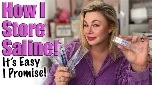 How I Store Saline, It's Easy I Promise! AceCosm.com and code Jessica10 Saves
