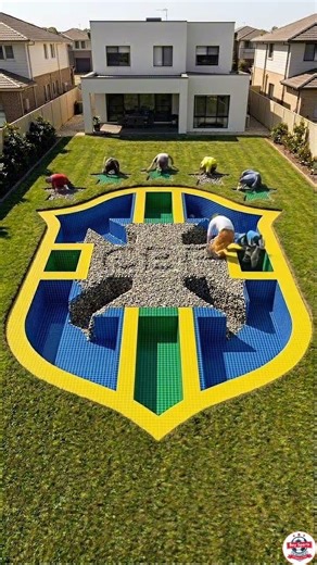 I created the Brazilian swimming pool! #football #brasil #cbf