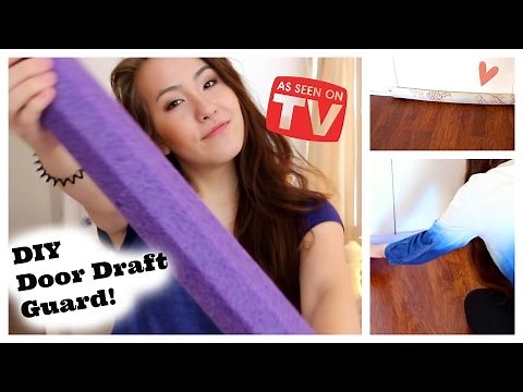 DIY Door Draft Guard out of Pool Noodle! (Like as Seen on TV)