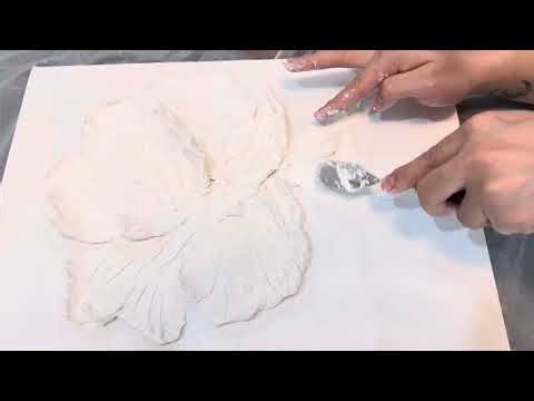 Flower with texture paste🌸