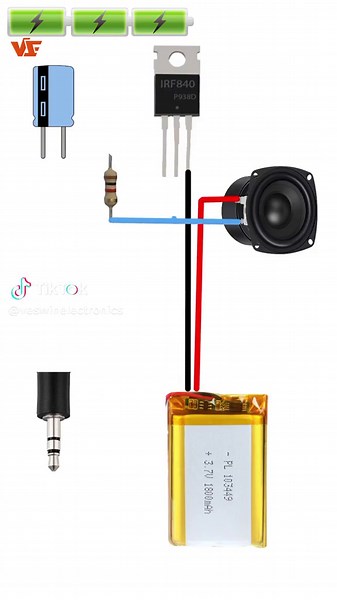 How to make mini audio amplifier circuit #audio #amplifier #circuit #electronic @Veswin Electronics