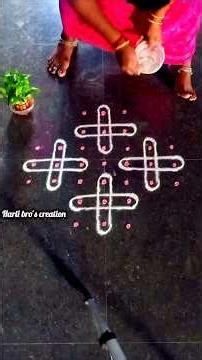 7 pulliyil simple sikku kolam tutorial #ytshorts #shortsfeed #trendingshorts #kambikolam#sikkukolam
