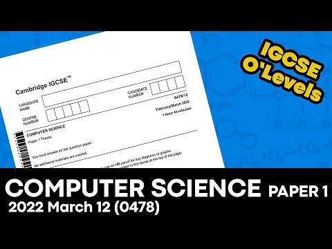 Computer Science Paper 1 Variant 2 (IGCSE 0478 February March 2022 ) Walkthrough