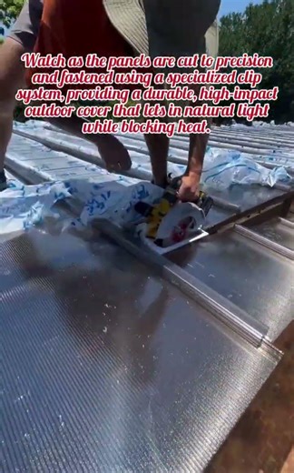 Installing a SkyPoly Hercules Commercial Grade Pergola Roof