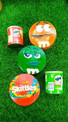 Satisfying Video | Beautiful Unpacking 3 Bright Tins with Skittles & Tasty M&M'S Candy ASMR‎