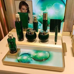 [Hot Item] Skincare Display Floor Stand Brush Holder Lipstick Cosmetics Display Rack