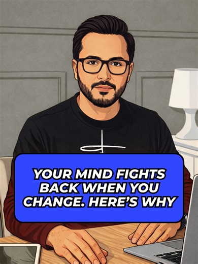 When you decide to change, your mind gets loud because Fear and habits fight back. This is how Neuroplasticity works when real self improvement begins. #selfimprovementtips #mindsetchange #mentalhabits #brainpsychology