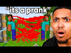 Minecraft But with HARMLESS Pranks😊