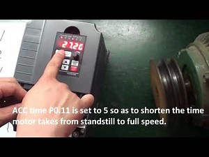 VFD GT series operation