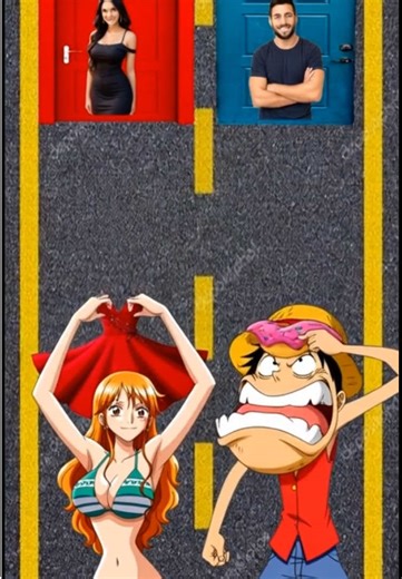 Nami vs LUFFY #nami #luffy