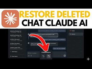 How to Restore Deleted Chat Claude AI