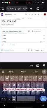 Tutorial membuat Soal Evaluasi di Google Form