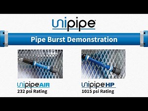 UnipipeAIR & UnipipeHP Pipe Burst Demonstration