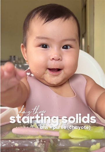 prepare my baby’s day 3 solids with me: chayote 🥬 purée steamed wedges. still mostly exploring. #babyledweaning #startingsolids #weaningjourney #ftm #babypuree