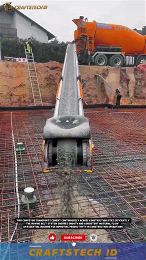 Cement Conveyor Machine for Efficient Material Transport in Construction Projects #machine