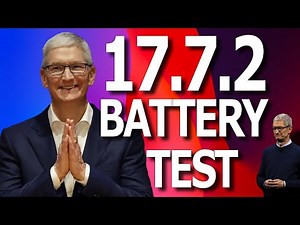 iOS 17.7.2 : Battery Life / Battery Drain / Battery Performance Test