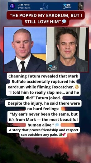 Channing Tatum recalls accident with Mark Ruffalo: “The most beautiful man alive” 🎬😂