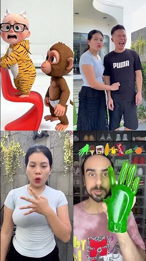 Cute Cartoon Monkey vs Adorable Baby 🐵👶💖😂