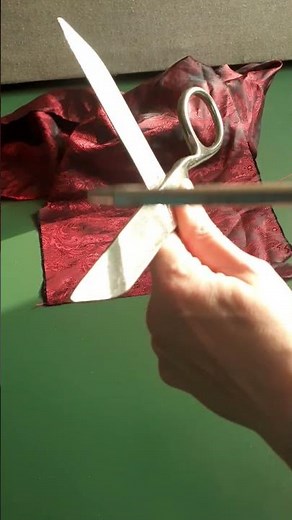 How to SHARPEN SCISSORS (with sharpening rod stick for knives)