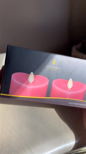 Fall in love all over again with our Valentine’s Day Collection. This season’s heart-inspired flameless candles feature soft blush pinks, radiant reds, and classic whites, bringing a glow as timeless as love itself. From heart-shaped pillars to charming tealights, each piece captures the essence of romance with Luminara’s signature moving-flame flicker. | Luminara