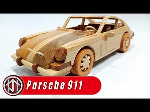 Porsche 911 Cayman - DIY wooden toy cars