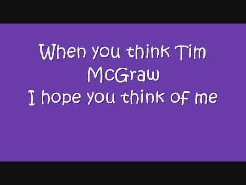 Tim McGraw - Taylor Swift with lyrics on screen! :)