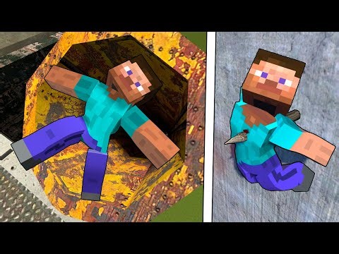 Minecraft Steve Ragdoll Physics: The Best Epic NPC Falls! Compilation #355