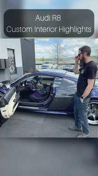Breaking down this purple R8 interior upgrade… ☮️