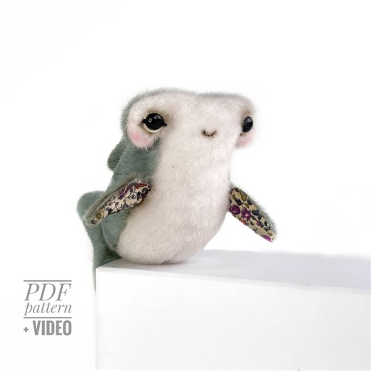 Hammerhead Shark PDF Sewing Pattern Video Tutorial Whale DIY Stuffed Toy Pattern Kids Toy Pattern Easy to Sew - Etsy