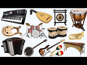Musical Instruments names with pictures | Musical Instruments Names in English for toddlers